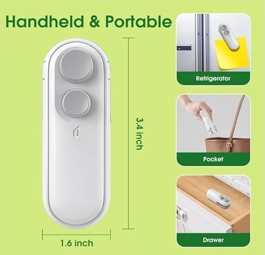 Portable Mini Sealing Machine, Handheld Packet Sealer for Food, Snacks, Chips, Fresh Storage, Plastic Bags Sealing Machine, Type C Charging Vaccum Sealers