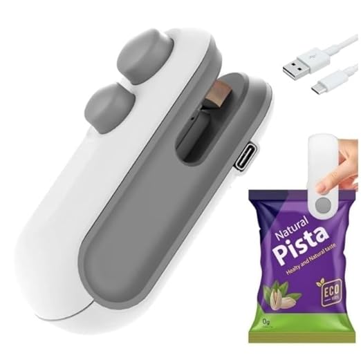 Portable Mini Sealing Machine, Handheld Packet Sealer for Food, Snacks, Chips, Fresh Storage, Plastic Bags Sealing Machine, Type C Charging Vaccum Sealers