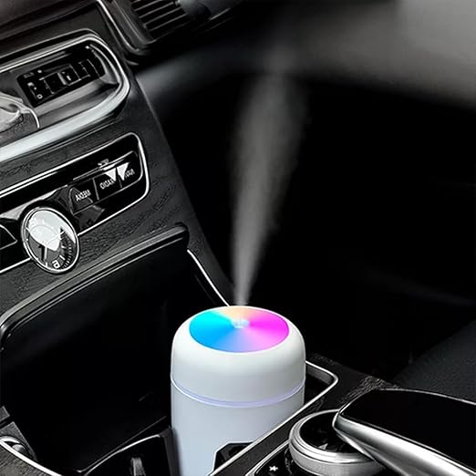 300ml Essential Oil Diffuser & Humidifier – Ultrasonic Cool Mist with Quiet Operation, LED Lights – Aromatherapy Air Freshener for Home, Office, Car H2O