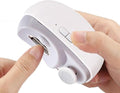 Electric Nail Clipper Automatic Nail Trimmer with LED Light, 2 Speed Rechargeable Nail File, 2-in-1 Safe Nail Cutter for Kids, Elderly, Adults & Caregivers Portable Manicure Tool