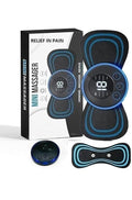 Full Body Mini Butterfly TENS Massager With 8 Modes, 19 Levels Electric Rechargeable Portable EMS Patch For Shoulder, Neck, Arms, Legs, Men/Women