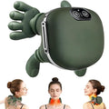 Heated Neck and Shoulder Massager for Pain Relief Wireless Rechargeable Portable Shiatsu Massage Machine For Cervical Neck, Back, Shoulder & Leg Massager for Muscle Relaxation